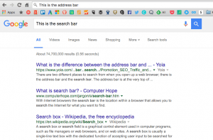 search bar vs address bar
