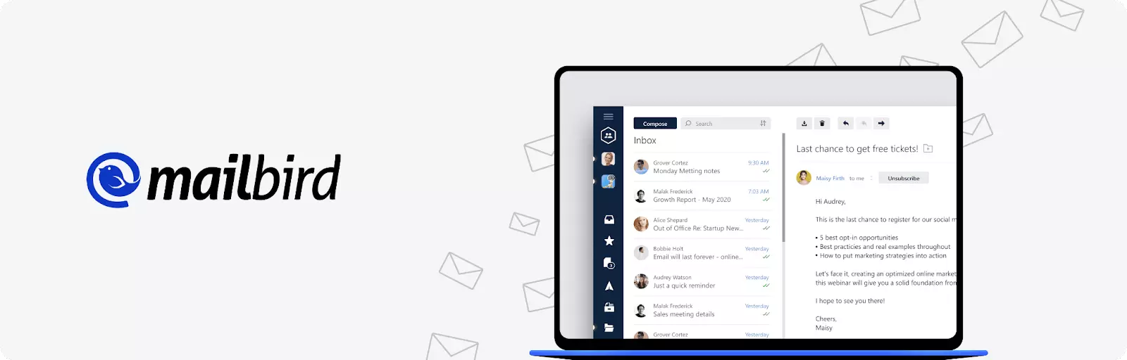 Mailbird - Aplicaciones de Windows para administrar varias cuentas de correo electrónico