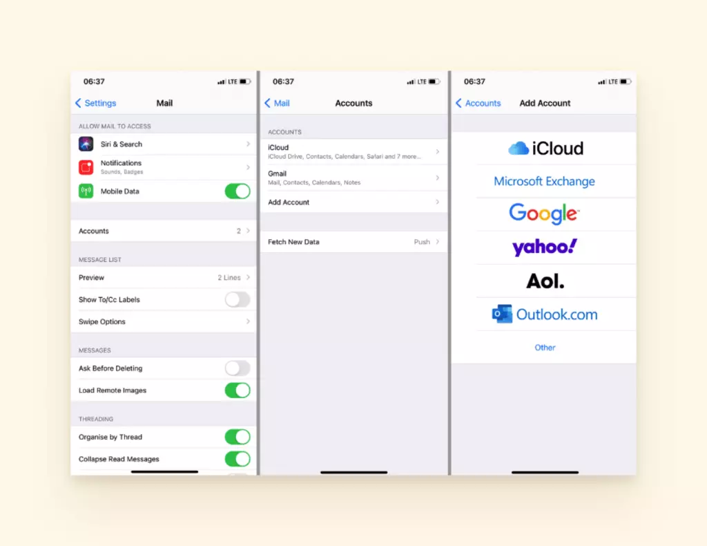 Add an iCloud account to your iPhone
