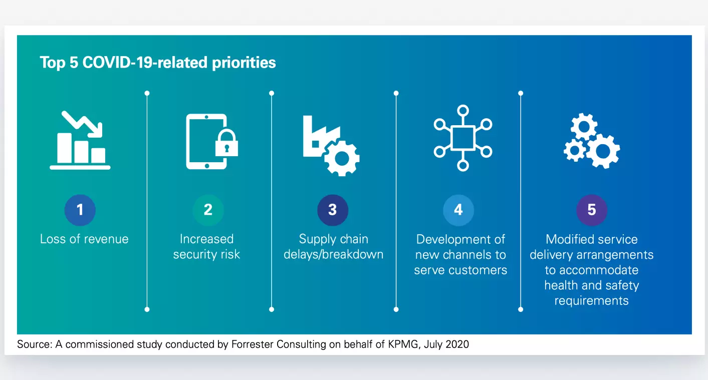 KPMGs' Going Digital, Faster, Global survey into the impact of COVID-19 on digital transformation (Hernandez-Kakol, Hernandez, Clamp 2021)