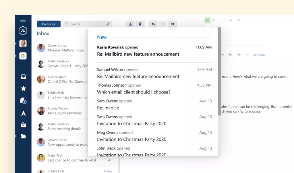 issues upgrading mailbird