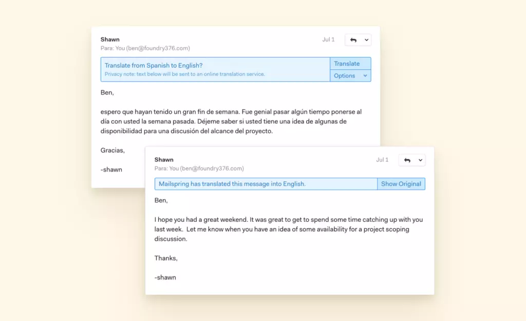 Mailspring - Features