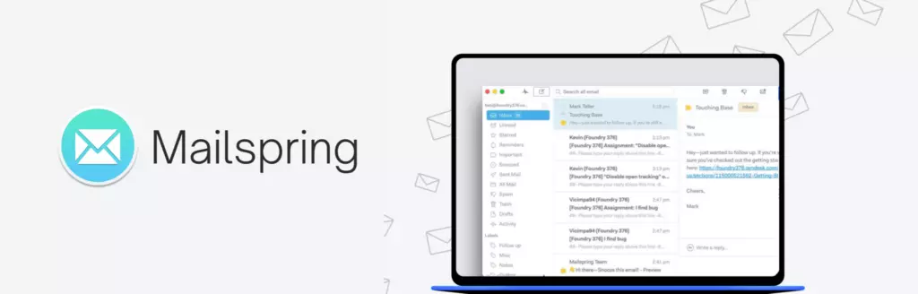 Mailspring - Aplicaciones de Windows para administrar varias cuentas de correo electrónico