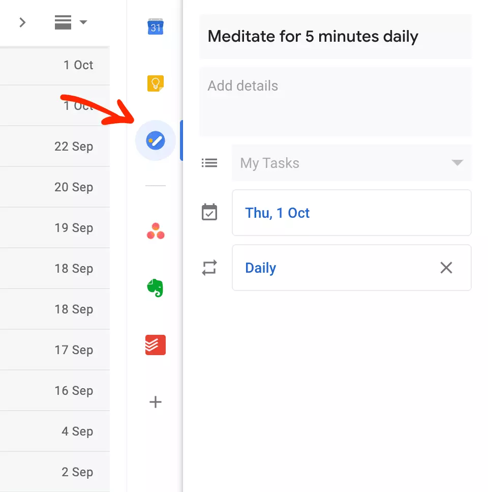 Manage to-do lists in Gmail