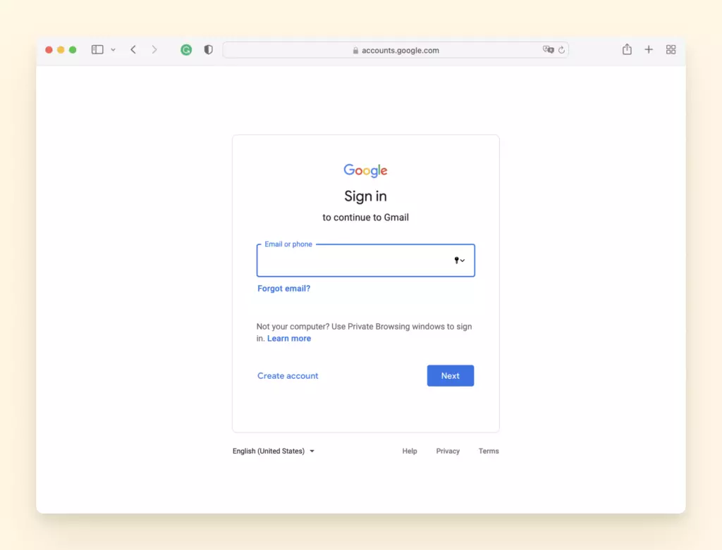 sign in mailbird