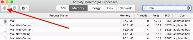 Mac Mail ne fonctionne pas après la mise à jour de Catalina