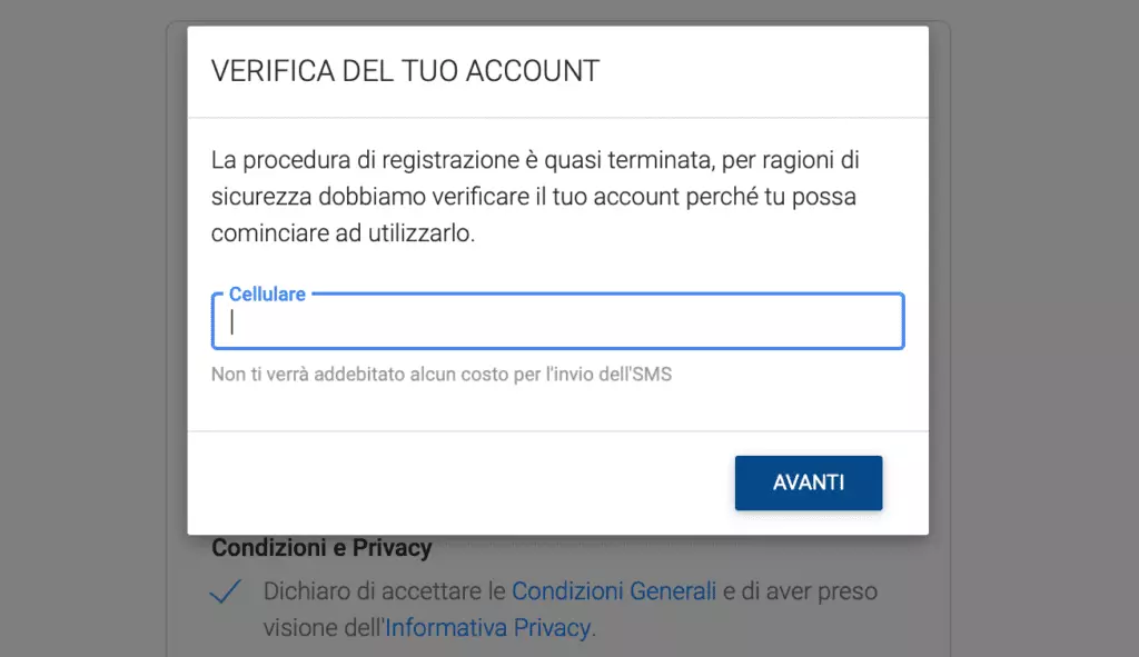 Libero account verification
