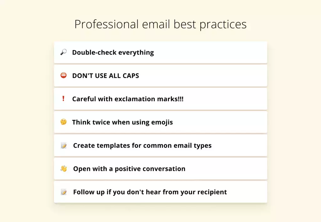 Best practices in writing email