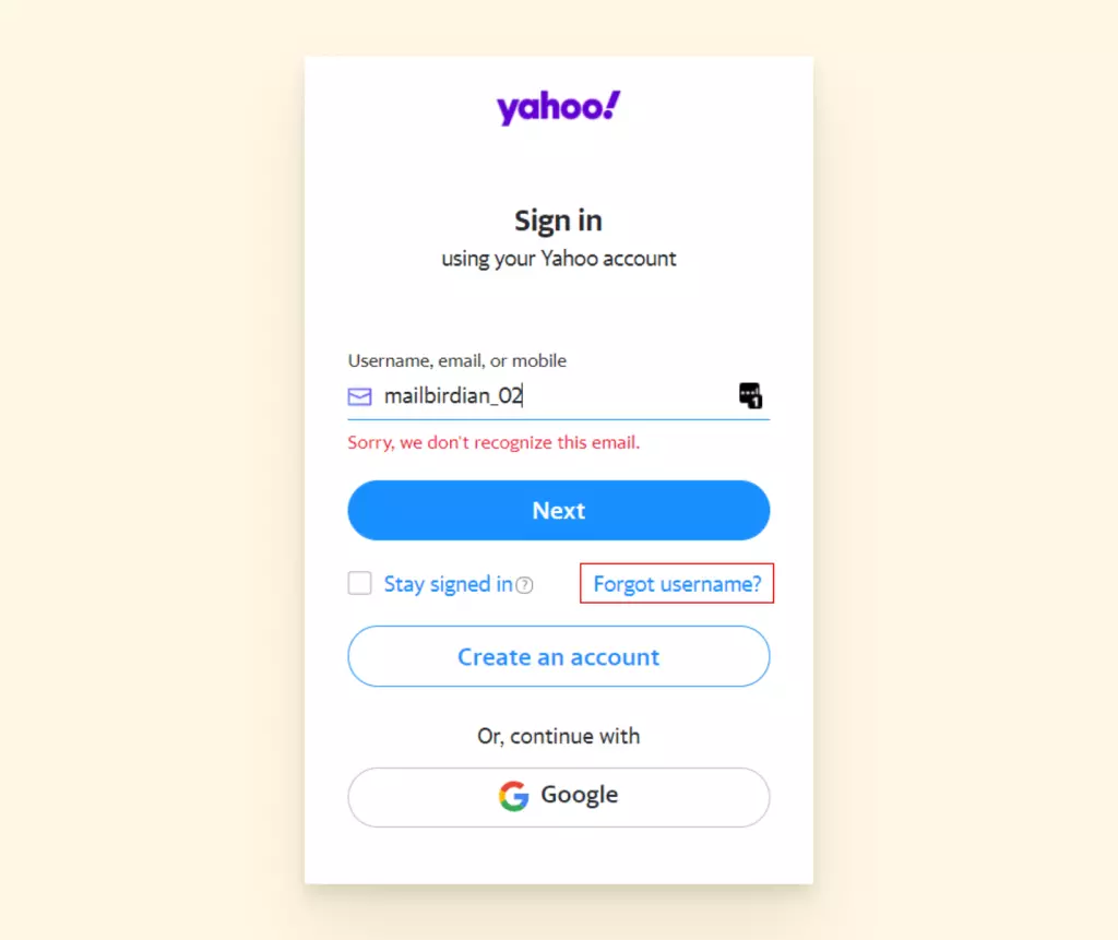 I cant access my Yahoo email account through the Samsung Email app