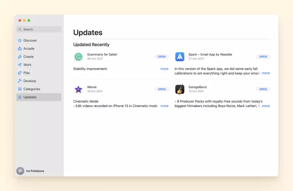 App Store updates