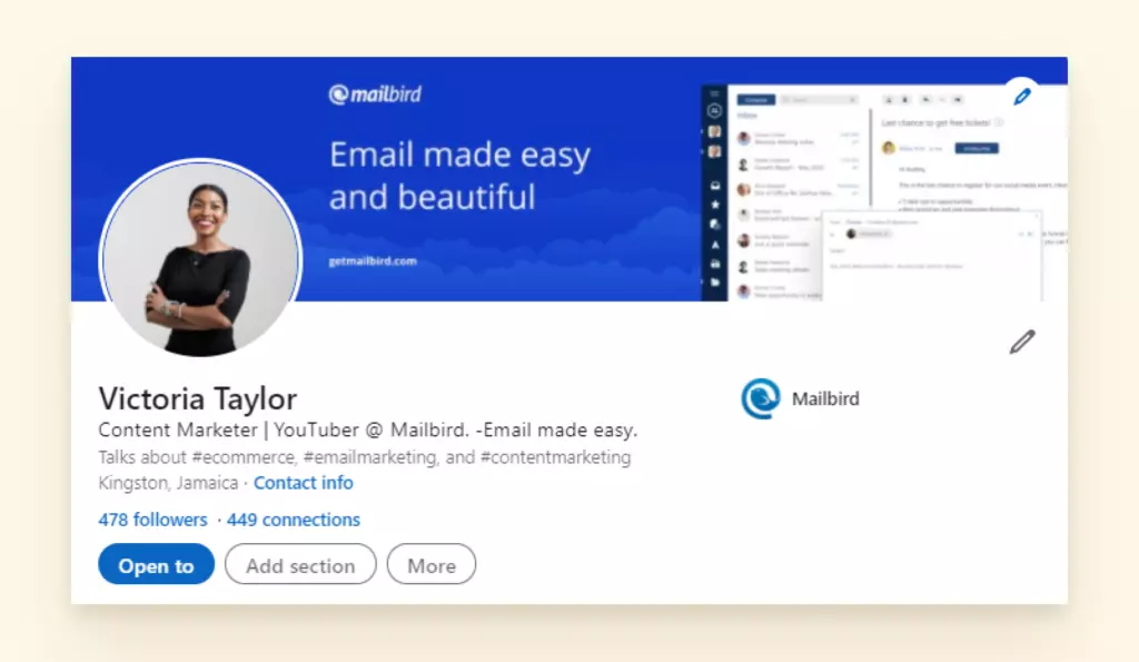 Biograf&iacute;a de perfil en redes sociales