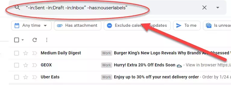 So finden Sie archivierte E-Mails mit Suchoperatoren