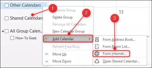 Share Google calendar to Outlook