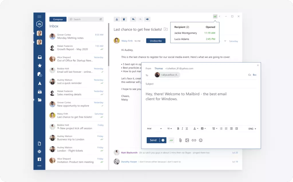 Mailbird Interface