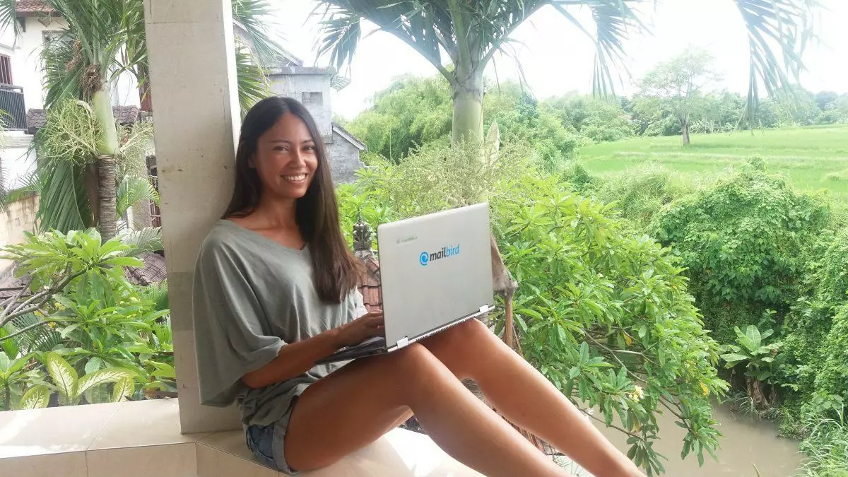 Andrea, CEO of Mailbird, at Livit Tech Startup Co-Working Villas in Bali