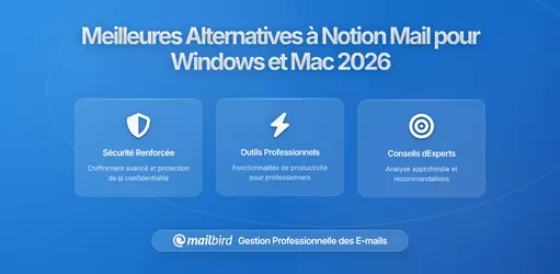 Meilleures Alternatives à Notion Mail pour Windows et Mac en 2026: Un Guide Complet