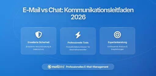 Wann E-Mail den Chat übertrifft und wann sie leise verliert mit Mailbird als Drehscheibe