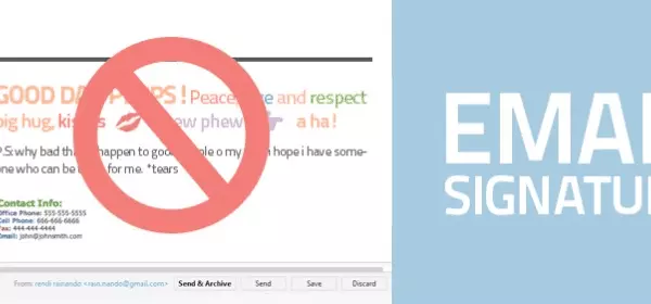 Do Me A Favor And Change Your Email Signature