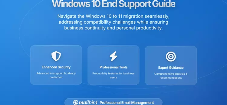 Don't Lose Your Email Setup - Windows 10 End Support Guide