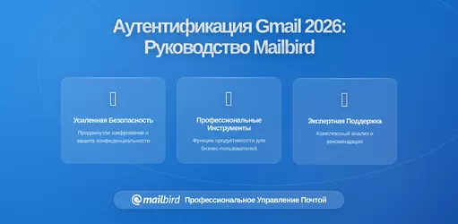 Более строгие требования к аутентификации отправителей Gmail: что нужно знать пользователям Mailbird в 2026