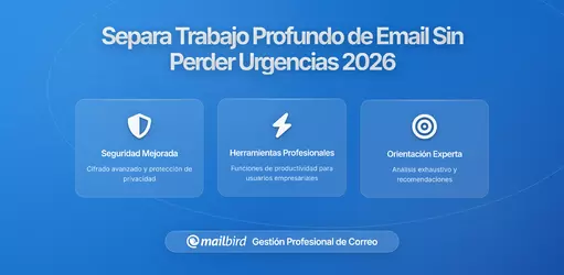 Cómo separar el trabajo profundo de los correos sin perder mensajes urgentes: Guía completa 2026