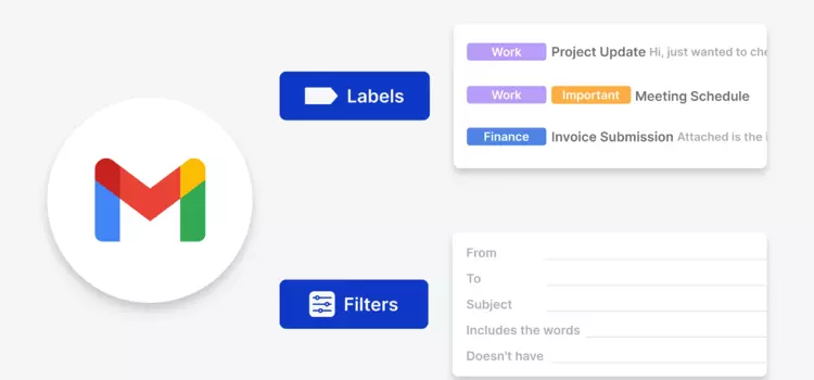 Using labels and filters to organize your Gmail inbox
