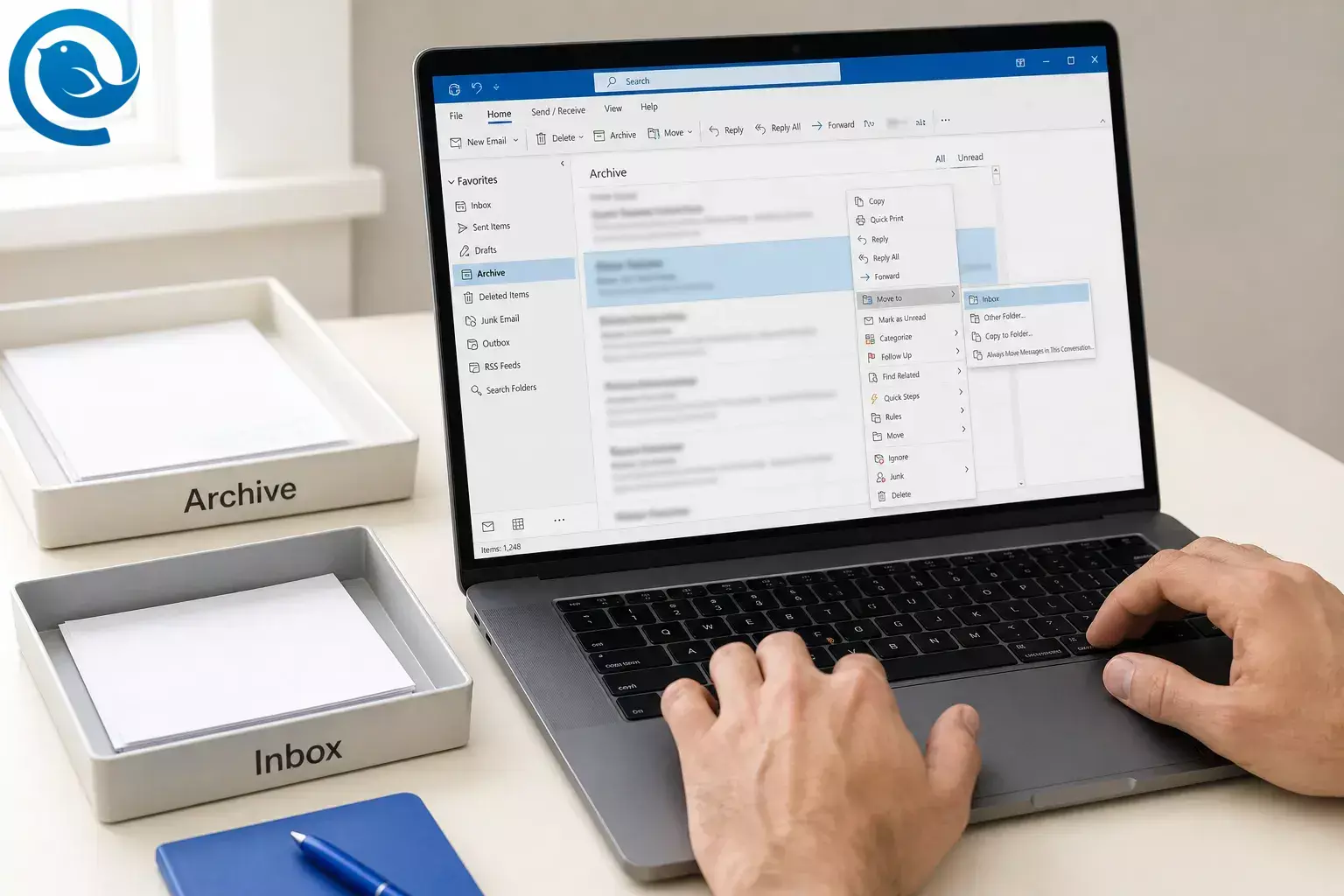 How to Unarchive an Email in Outlook