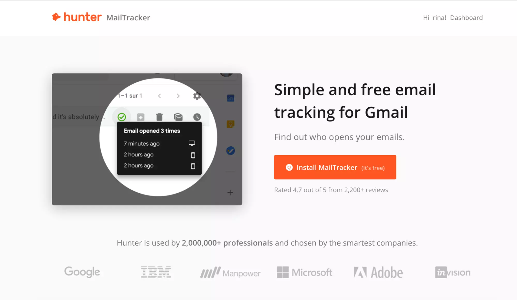 MailTracker by Hunter