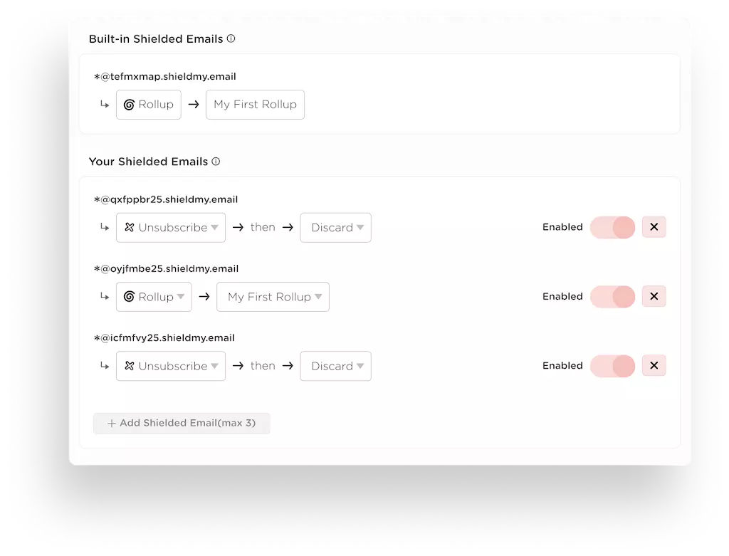 Hide your real email address and stay anonymous when signing up for newsletters and online services.