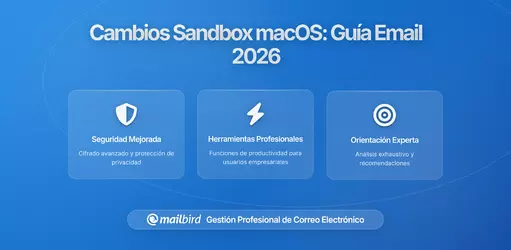Cambios en el App Sandbox de macOS: Lo que los usuarios de email deben saber en 2026
