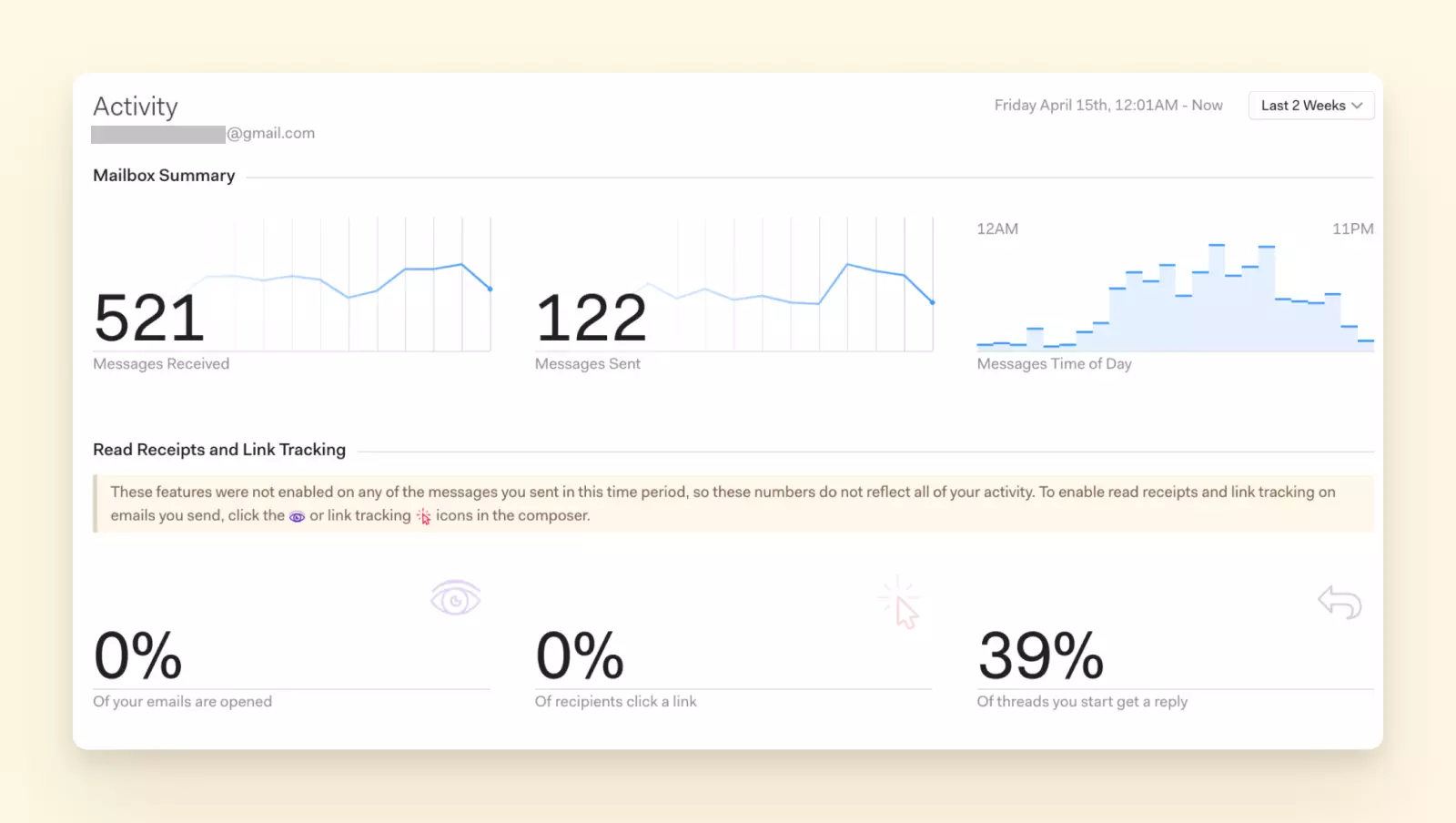 Mailspring Performance Dashboard