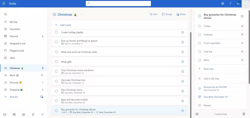 Obraz Microsoft To Do