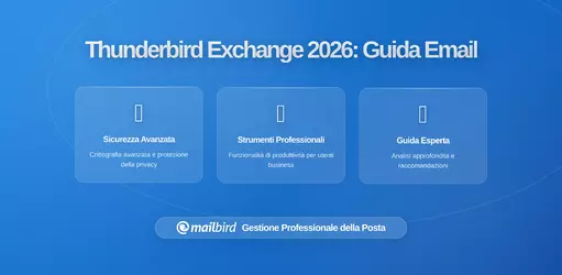 Supporto Exchange Nativo di Thunderbird: Cosa Guadagnano gli Utenti Email da Desktop e Perché è Importante per il Tuo Lavoro