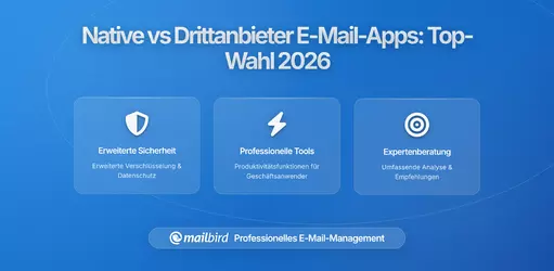 Native vs. Drittanbieter-E-Mail-Apps: Welche Lösung behebt Ihr E-Mail-Chaos in 2026?