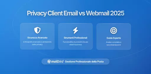 I Benefici della Privacy dell'Uso di un Client di Posta Elettronica Desktop rispetto alla Webmail