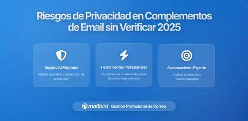 Los peligros para la privacidad de utilizar complementos no verificados en tu cliente de correo