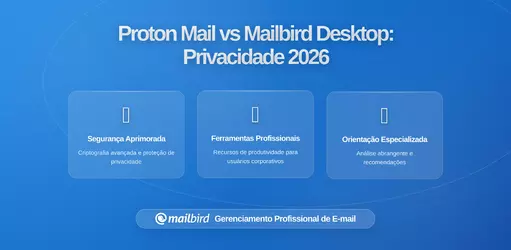 Proton Mail vs Mailbird: Comparação de Clientes de Email Focados em Privacidade 2023