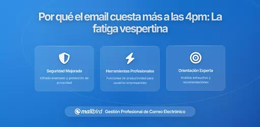 Por qué el correo electrónico es más difícil a las 4 p.m. que a las 10 a.m.: La ciencia detrás de la fatiga del correo electrónico vespertino