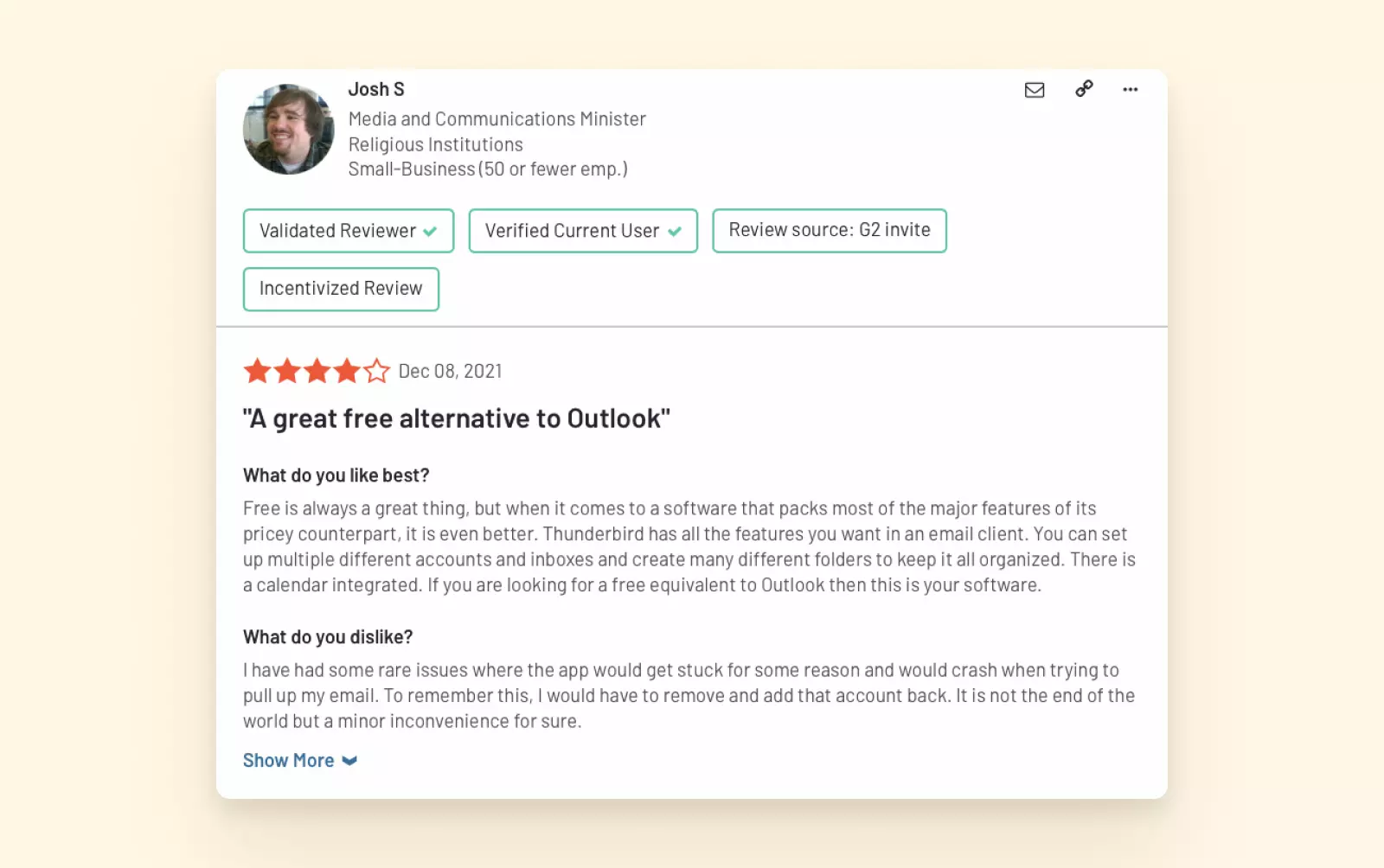 Thunderbird Alternative to Outlook - User Review