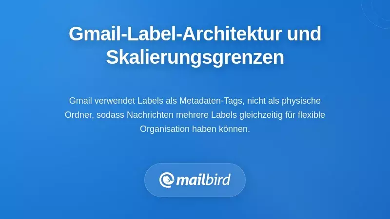 Verstehen der Gmail-Label-Architektur und ihrer Skalierbarkeitsgrenzen