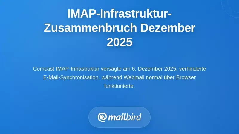 Verst&auml;ndnis des IMAP-Infrastrukturzusammenbruchs im Dezember 2025