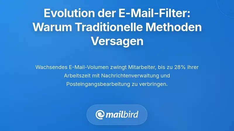 Die Evolution der E-Mail-Filterung: Warum traditionelle Ans&auml;tze nicht mehr funktionieren