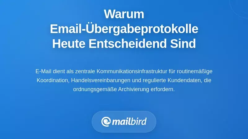 Diagramm des E-Mail-Kommunikationsnetzwerks, das den organisatorischen Nachrichtenfluss und Datenverbindungen zeigt