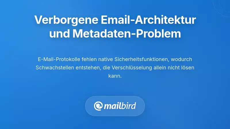 Die verborgene Architektur von E-Mail-Systemen und das Problem mit Metadaten