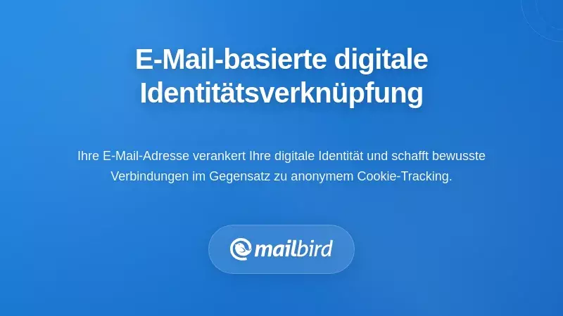 Verkn&uuml;pfung von E-Mail-Konten, die einen erweiterten digitalen Fu&szlig;abdruck &uuml;ber verbundene Plattformen und Dienste hinweg erzeugt