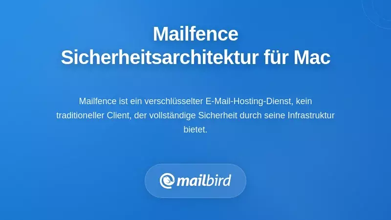 Verst&auml;ndnis der Sicherheitsarchitektur von Mailfence f&uuml;r Mac-Nutzer