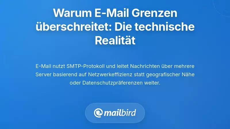 Warum E-Mail natürlicherweise Grenzen überschreitet: Die technische Realität