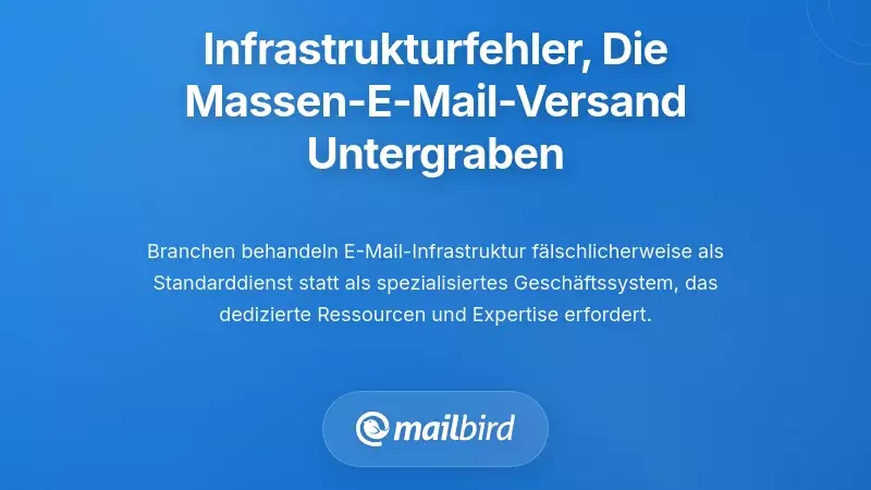 Die grundlegenden Infrastrukturfehler, die das E-Mail-Management bei hohem Volumen untergraben