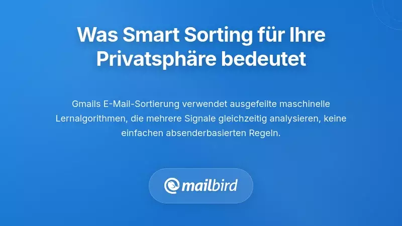 Verstehen, was „Smart Sorting“ wirklich für Ihre Privatsphäre bedeutet