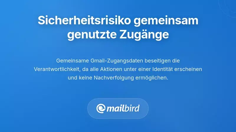 Der Albtraum von Sicherheit und Verantwortlichkeit bei gemeinsamen Logins
